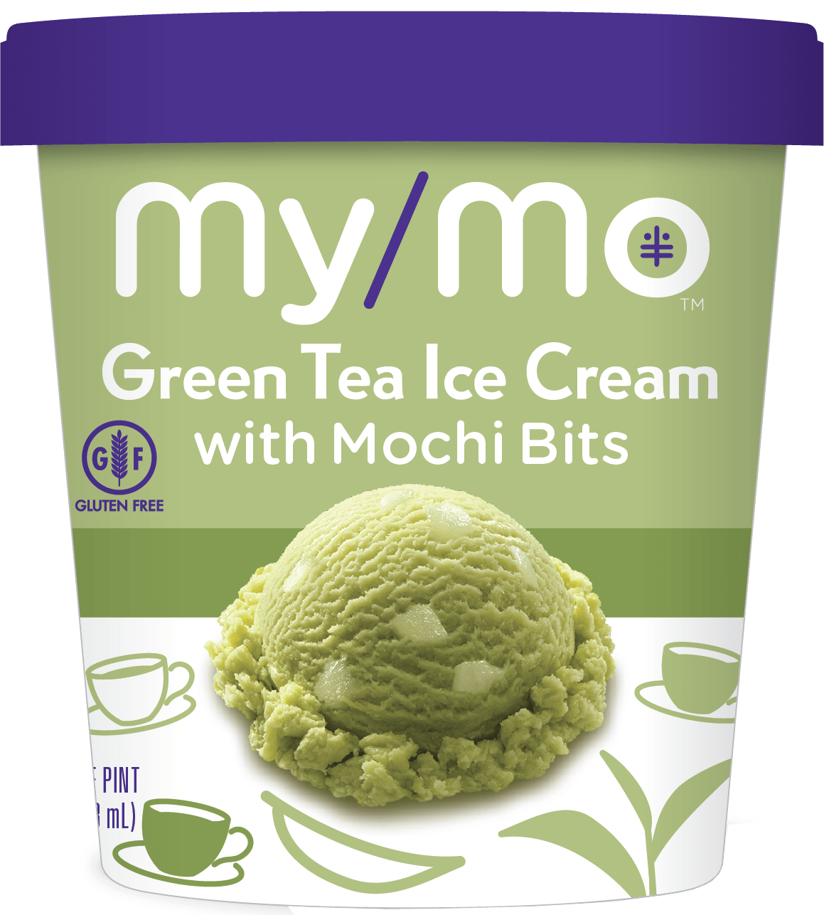 Green Tea Ice Cream with Mochi Bits