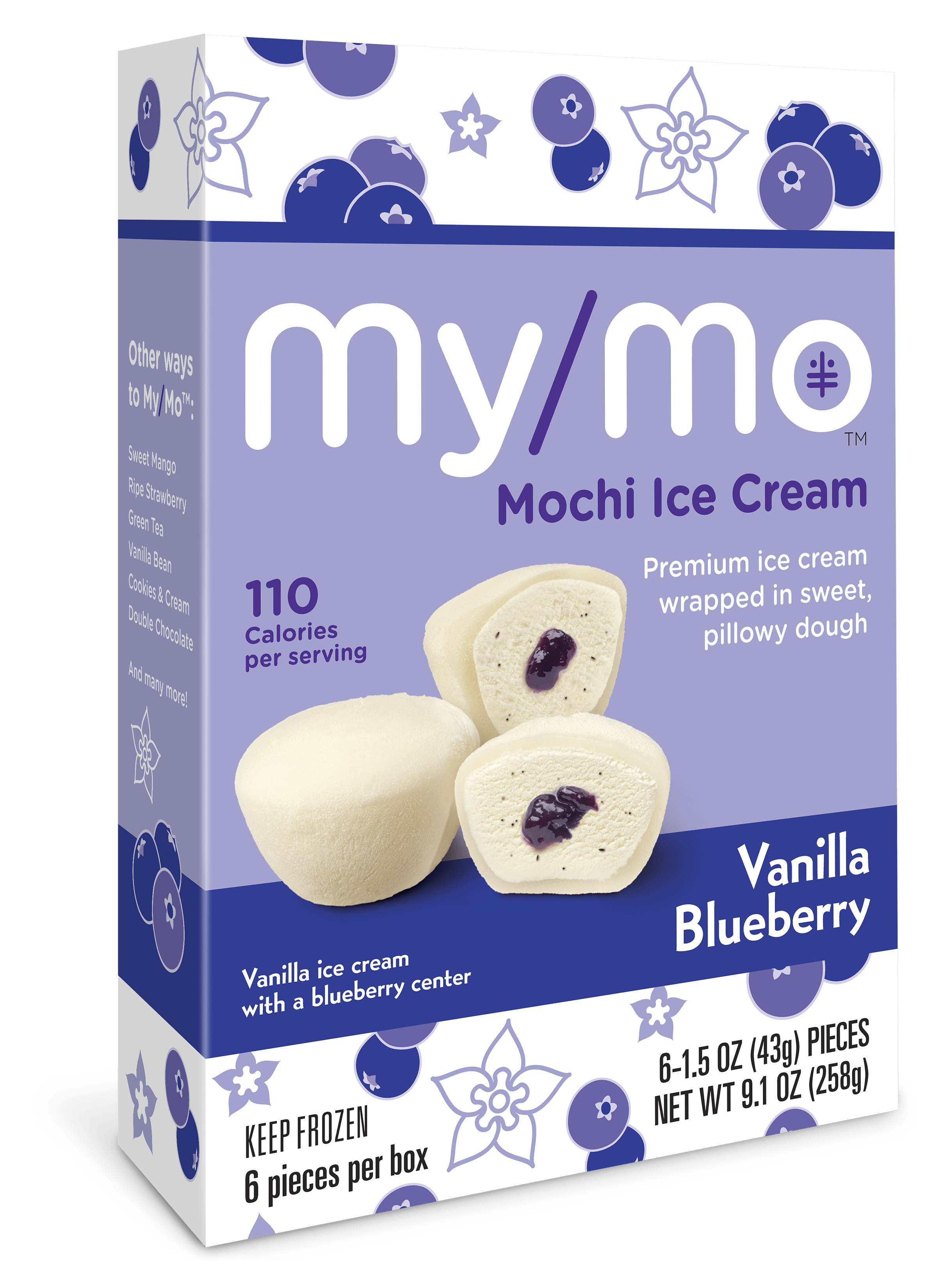 Vanilla Blueberry | My/Mo Mochi Ice Cream